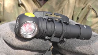 Налобник Armytek Wizard C2 WR  обзор и тесты сравнения налобного фонаря с красным и белым светом [upl. by Doris]