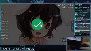 osu  Informous  IOSYS  Usatei 2011 Ozzys Extra HDDT 9820 9x100 6❌ [upl. by Genvieve]