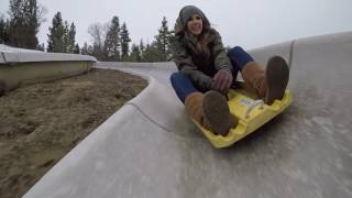 Minor Alpine Slide Crash Big Bear [upl. by Retrak]