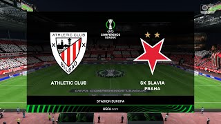 Athletic Bilbao vs SK Slavia Praha 24102024 UEFA Europa League FC 25 [upl. by Eamon]