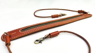 FREE PATTERN  How to make a leather strap pad [upl. by Eibrab546]