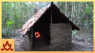 Primitive Technology Wattle and Daub Hut [upl. by Berky410]