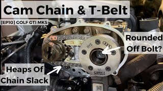 EP10 Timing Belt amp Cam Chain Replacement Rounded Off Cam Nut  Golf GTI Mk5 [upl. by Toulon693]