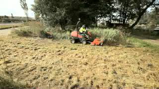 Husqvarna P525D with Flail Mower attachment [upl. by Antonina]