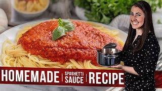 Homemade Spaghetti Sauce Recipe [upl. by Dewain]