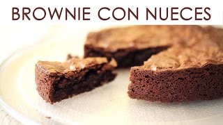 Cómo hacer brownie de chocolate y nueces [upl. by Belayneh102]