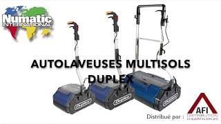 Démonstration Autolaveuse Multisols Duplex  Numatic [upl. by Atnohsal]