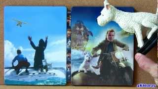 The Adventures of Tintin STEEELBOOK blu ray Secret of the Unicorn box set [upl. by Goodden738]