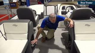 2022 Manitou Aurora LE RF VP II Side Console Pontoon Walkthrough Boat Review [upl. by Earaj]