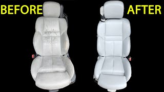 How to restore worn out amp cracked BMW Merino leather seats amp plastic trim for 100€ [upl. by Aniram]