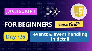 Events in JavaScript Event handling in JavaScript  Event handlers in JavaScript  DOM events [upl. by Banwell]