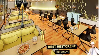 Restaurant Interior Design Idea  Cafe Design  Cafe Interior [upl. by Vey763]