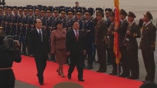 モンゴル大統領が訪朝 金第１書記と会談へ Mongolia president in N Korea [upl. by Leonora126]