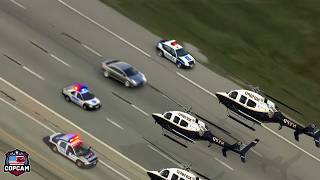 Most CRAZIEST Helicopter Police Chases of ALL Time Caught On Drone Camera [upl. by Mateya430]