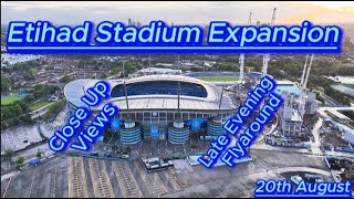 Etihad Stadium Expansion  20th August 2024  Manchester City FC  Latest progress update bluemoon [upl. by Assirem]