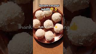 💯Easy Nariyal laddoo recipe😃👌😮youtube shorts food shortssweetsbhaidooj [upl. by Anstice450]