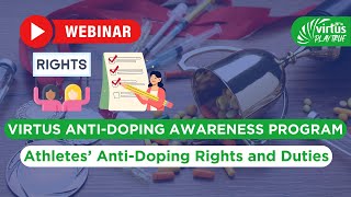 Athletes AntiDoping Rights and Duties [upl. by Haldeman574]