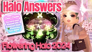 NEW🌸 HALO ANSWERS To WIN The Entwined Vines 💚 FLOWERING HALO 2024  Royale High FOUNTAIN ANSWERS [upl. by Carrol218]