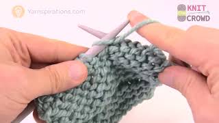 How to Stockinette Stitch with Knitting [upl. by Ahsitan]