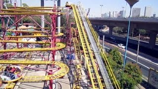 Ratón Loco front seat onride POV La Feria Chapultepec Magico Mexico México [upl. by Nelleoj41]