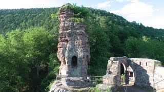 Burgruine Frönsburg  Burgentour Wanderung Pfälzer Wald amp Frankreich 7 [upl. by Frankie]