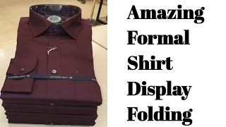 How to fold a shirt  formal shirt folding  shirt folding tricks  shirt folding hacks [upl. by Maurilia672]