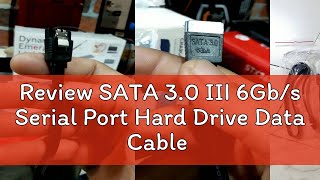 Review SATA 30 III 6Gbs Serial Port Hard Drive Data Cable flexible tip HDD SSD [upl. by Neelehtak]