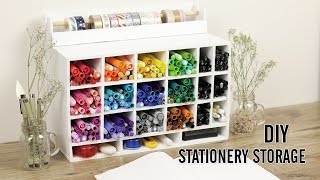 DIY Stationery Organizer  Bullet Journaling Supplies [upl. by Funda738]