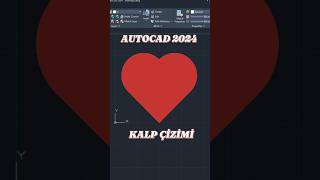 AutoCAD 2024 ile Kolay Kalp Çizimi ❤️❤️❤️ [upl. by Assilak]