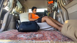 Simple No Build Minivan Conversion Tour  Full Time Nomad living in a Toyota Sienna [upl. by Oterol]