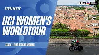 Giro d’Italia Women  Stage 1 Highlights  2024 UCI Womens WorldTour [upl. by Vaenfila]