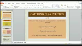 Organizacion de Catering para Eventos [upl. by Tab]