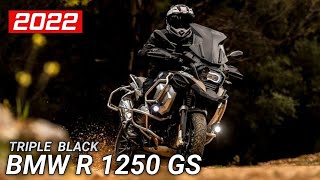 New 2022 BMW R 1250 GS Adventure Style Triple Black  All Detail [upl. by Harahs]