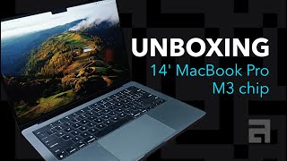 UPGRADE Unboxing New MacBook Pro M3 chip 14 inch [upl. by Yenffad585]