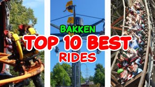 Top 10 rides at Bakken  Klampenborg Denmark  2022 [upl. by Firooc]