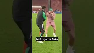 Conor McGregor vs Bukayo Saka 😂 [upl. by Hgeilhsa]