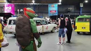 TMNT Michelangelo and April catch us filming them [upl. by Nanreik]