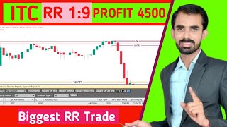 Live Trade In ITC Profit 4500 Rs RR 19 Biggest RR Trade  Baba Training [upl. by Siuqramed287]