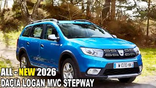 2026 Dacia Logan MCV Stepway  New Upgrade Specs Performance [upl. by Eirual794]