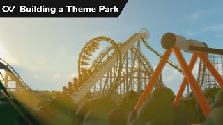 Floorless coaster  Building a Theme Park  Tpt2 [upl. by Normie]