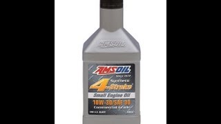 AMSOIL ASE 10W30SAE 30 4Stroke Small Engine Synthetic Oil [upl. by Pasadis]