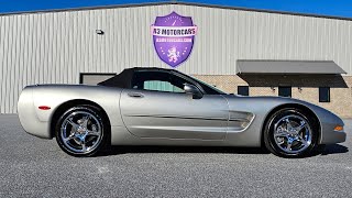 2000 CORVETTE CONVERTIBLE LIGHT PEWTER METALLIC 6SP MANUAL ONLY 20K MILES FOR SALE R3MOTORCARSCOM [upl. by Bodrogi]