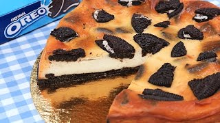 Tarta de Queso con Oreo  Cheesecake de Oreo al horno [upl. by Lustig191]