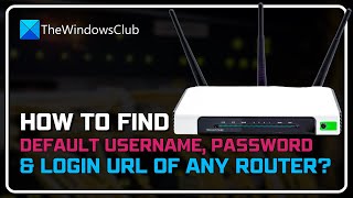 Find default username password amp login URL of any Router [upl. by Nnylrats187]