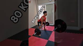 ทดสอบ ยกท่า Deadlift 80 กิโล 2024 deadlift sumodeadlift [upl. by Aremaj]