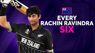 Every Rachin Ravindra six at Cricket World Cup 2023 [upl. by Bale]