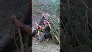 Bushcraft Survival Shelter  Bushcraft Cooking  Bushcraft Skills bushcraftcamp 📍location georgia [upl. by Ahsilek785]