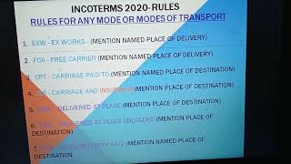 Practical Training6  Incoterms rules 2020 with examples [upl. by Laerol]