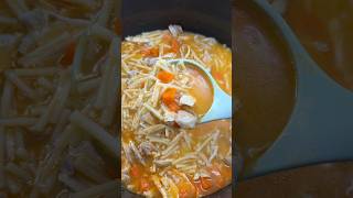 Sopa de Pollo y Fideos fácil y rápido 😋👍shorts reels [upl. by Berfield]