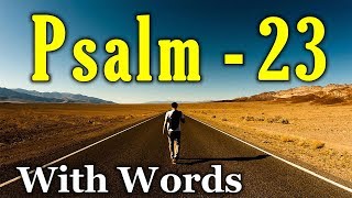 Psalm 23 Reading Finding Peace in the Shepherds Care With words  KJV [upl. by Simah111]